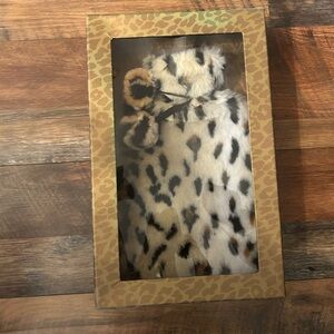 CASSANDRA Luxury Covered Hot Water Bottle - Leopard Print Cover